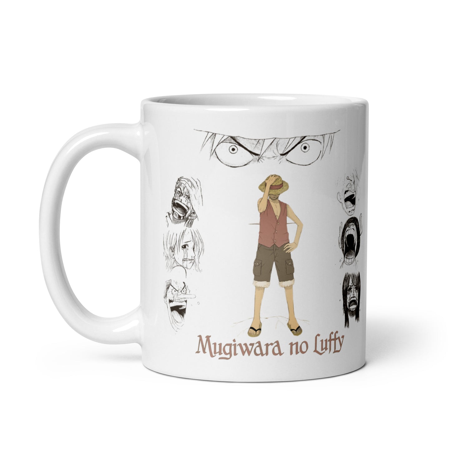 White Glossy Mug - Luffy 64