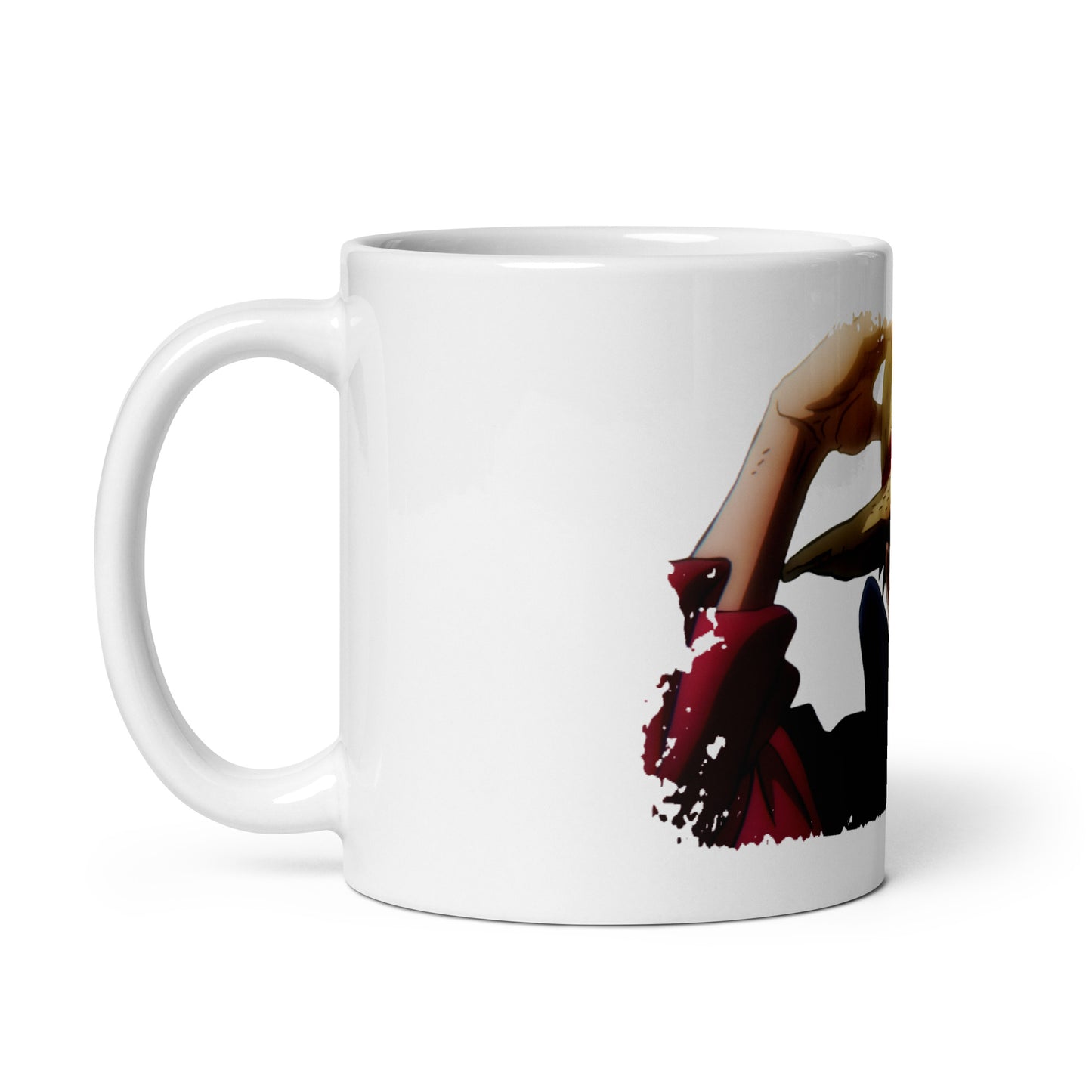 White Glossy Mug - Luffy 70