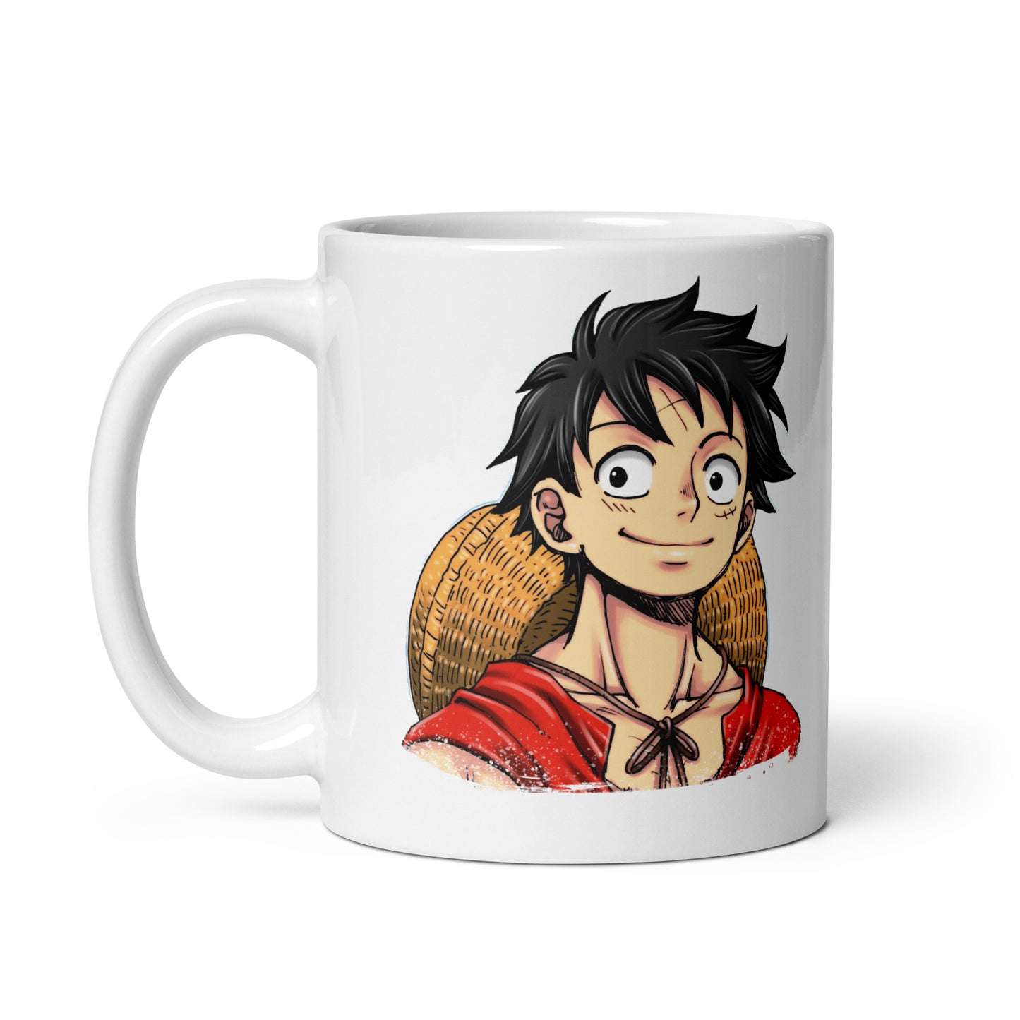 White Glossy Mug - Luffy 77