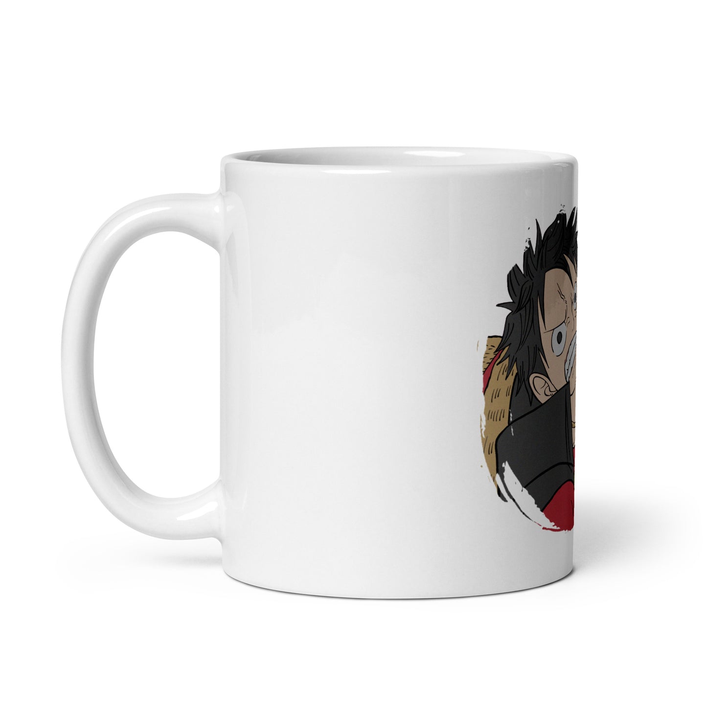 White Glossy Mug - Luffy 80