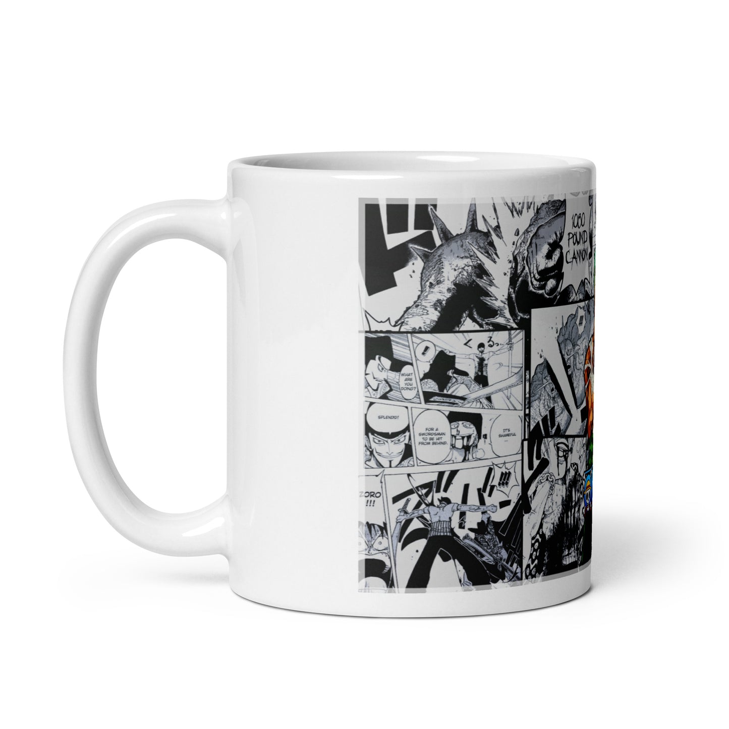 White Glossy Mug - Zoro 6 (a)