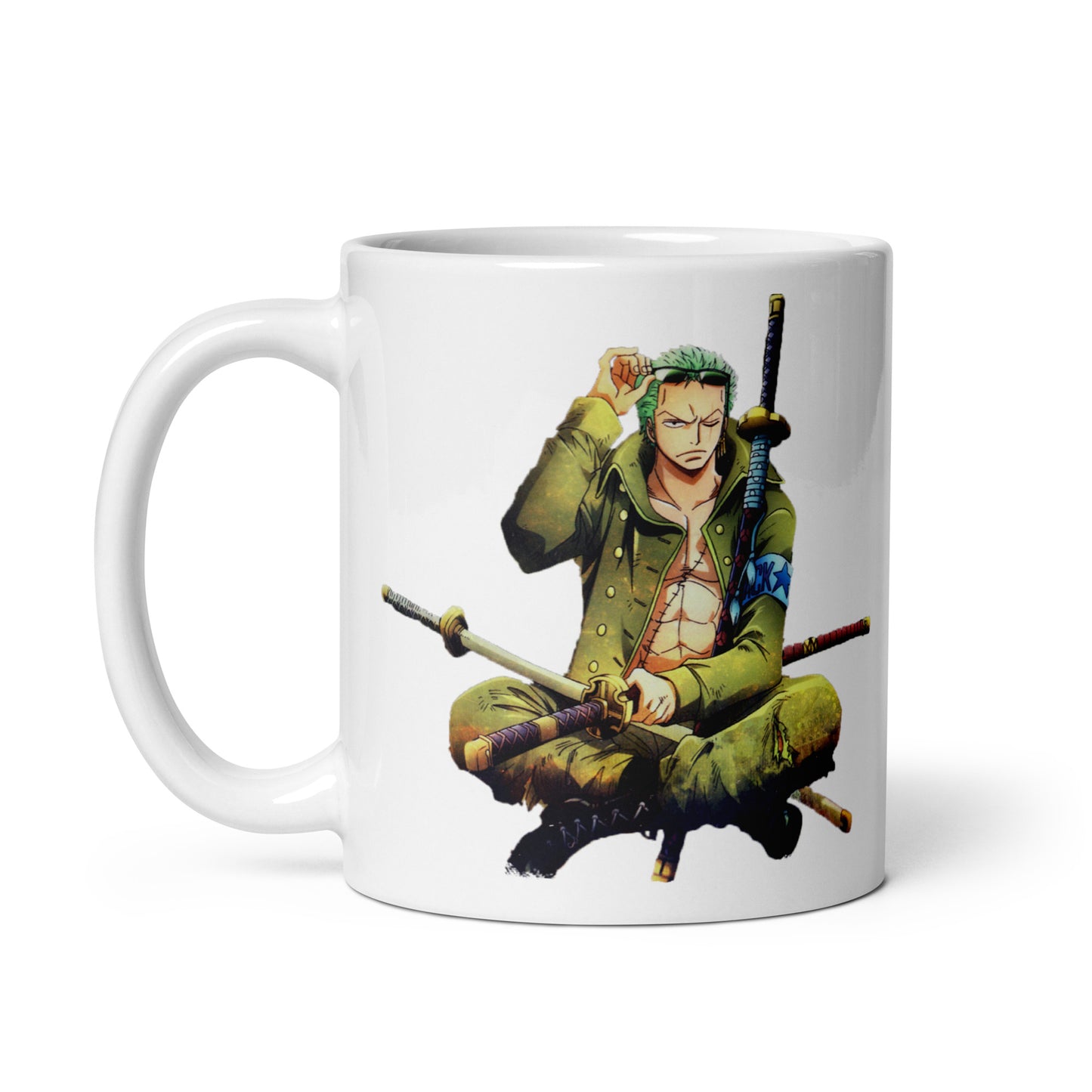 White Glossy Mug - Zoro 7