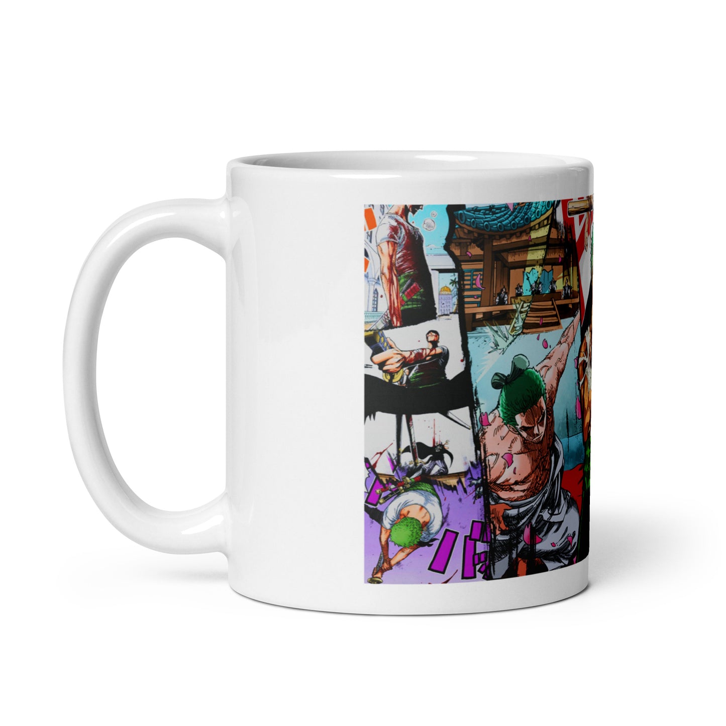 White Glossy Mug - Zoro 22 (a)