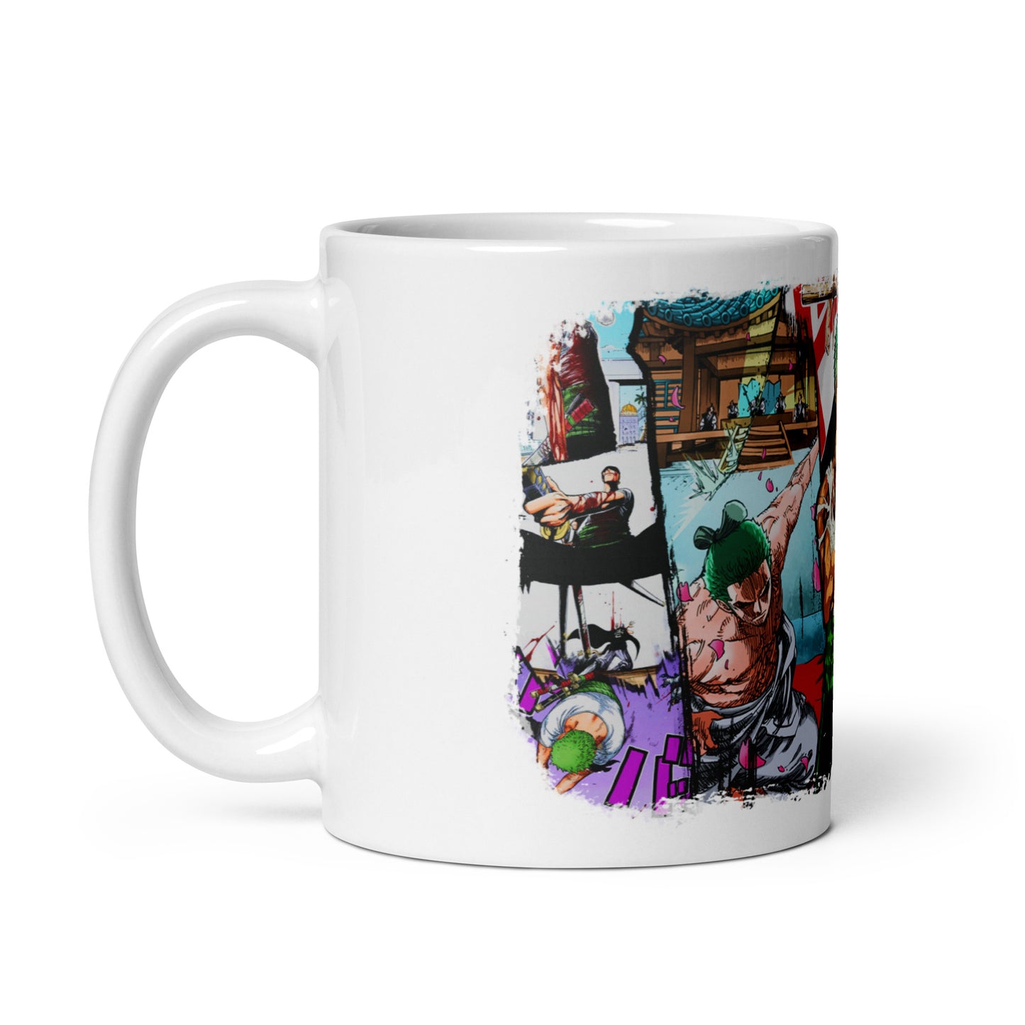 White Glossy Mug - Zoro 22 (b)