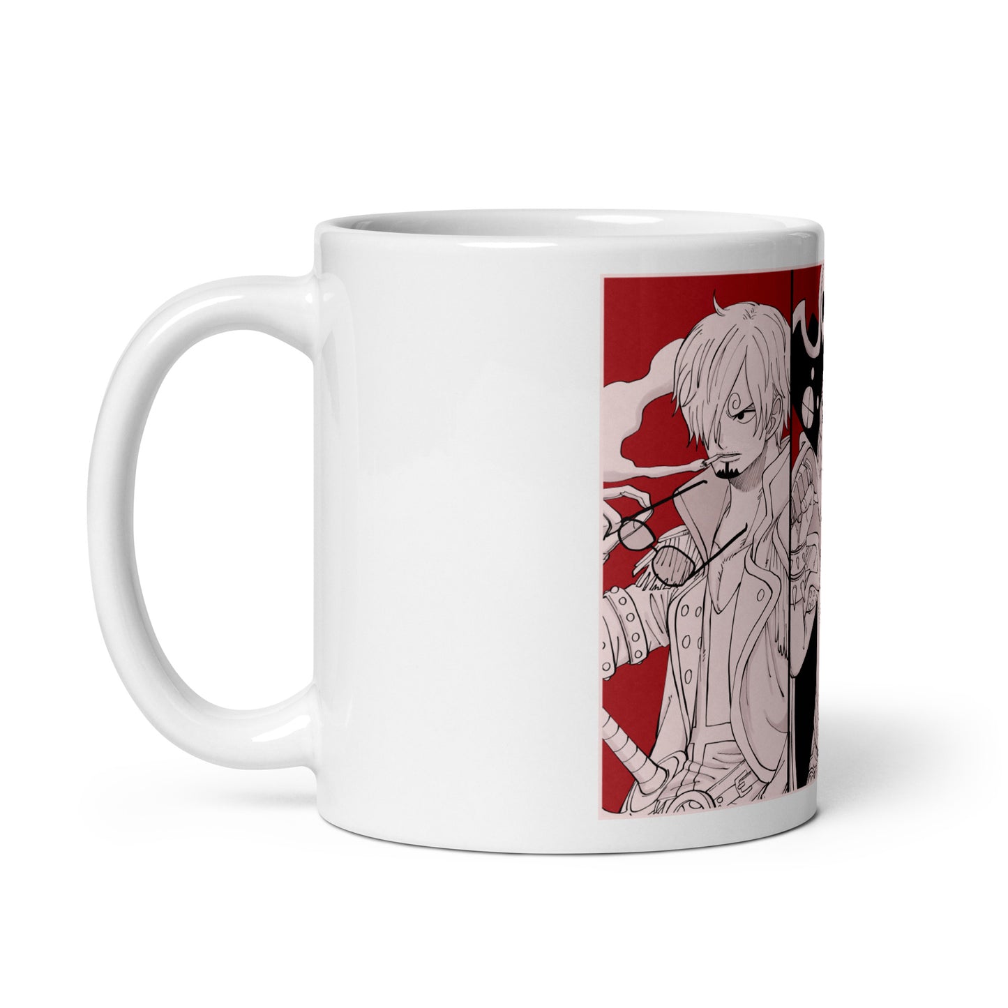 White Glossy Mug - Zoro 26 (a)