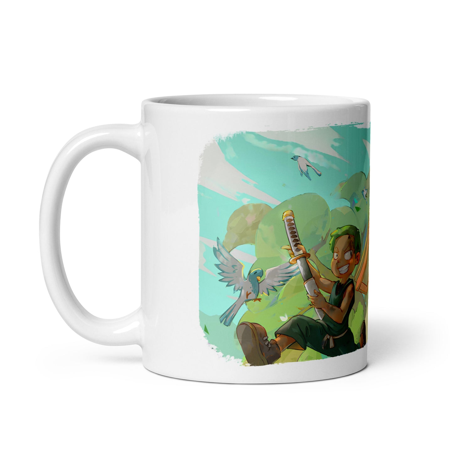 White Glossy Mug - Zoro 29