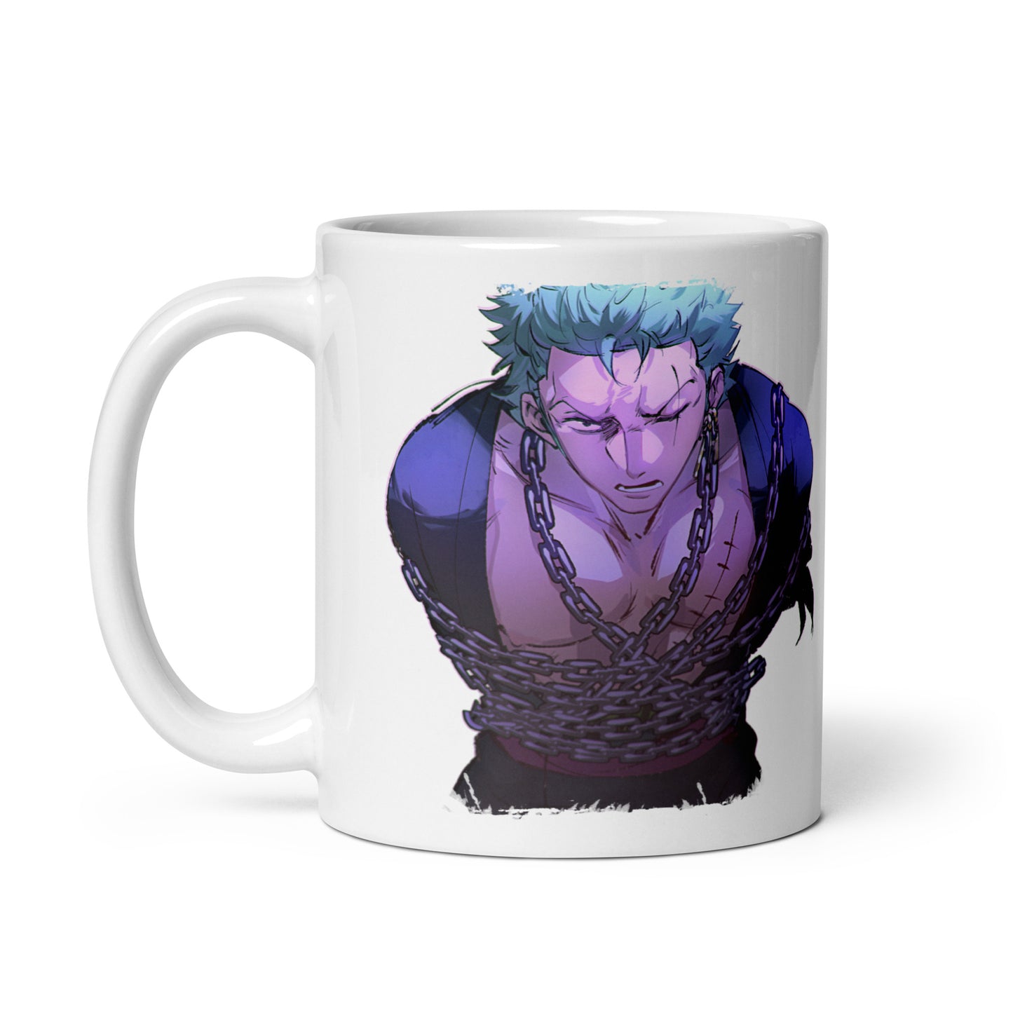 White Glossy Mug - Zoro 36