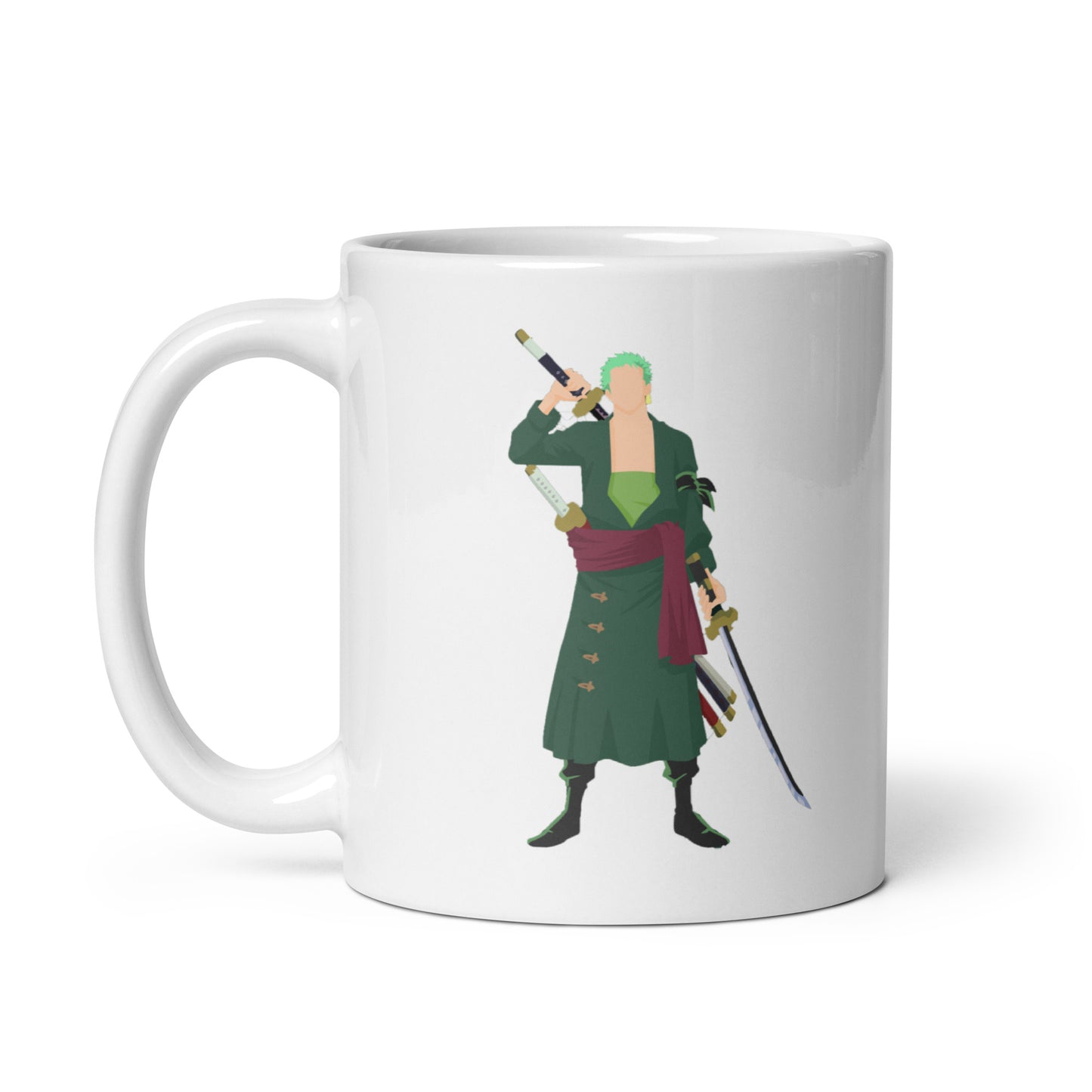 White Glossy Mug - Zoro 37