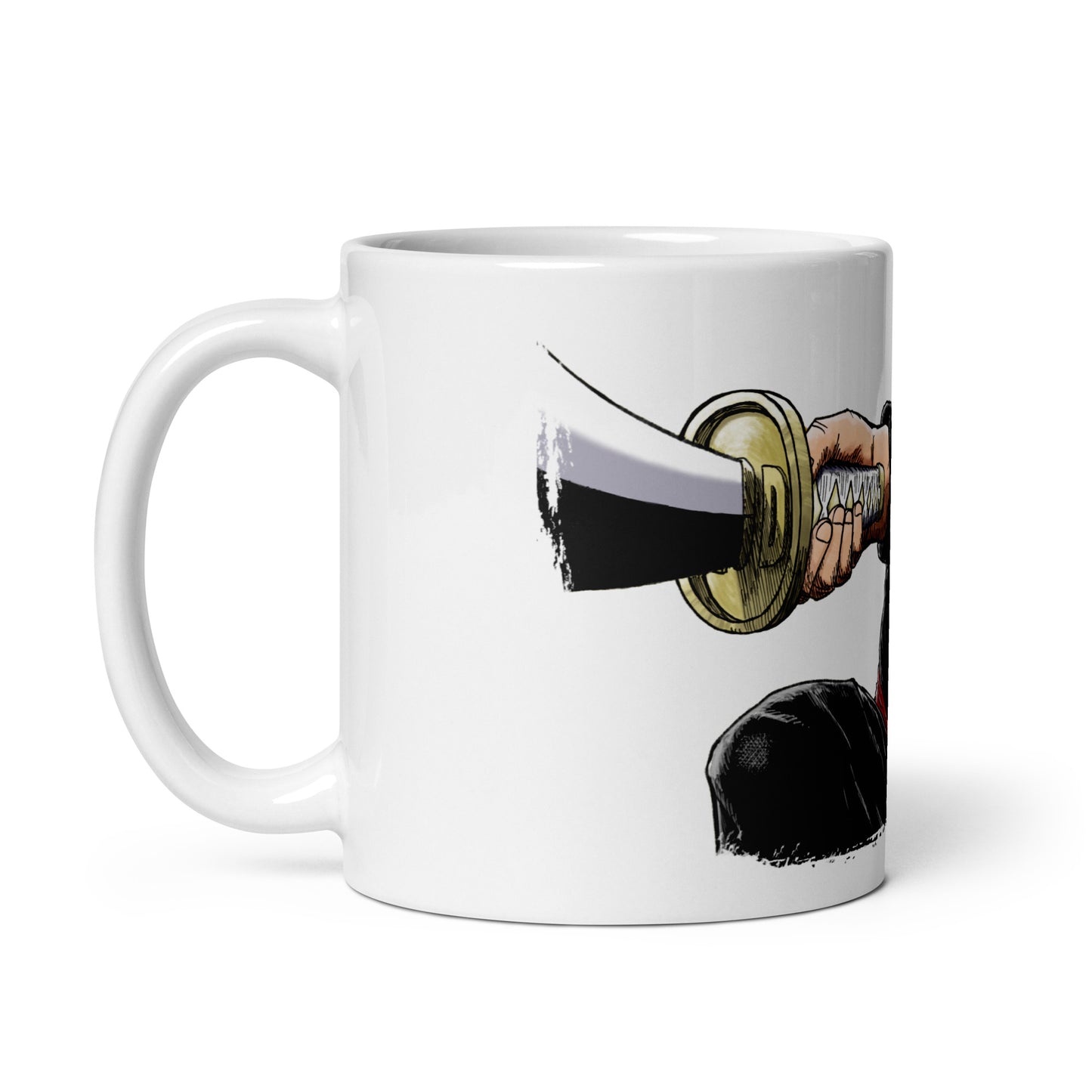 White Glossy Mug - Zoro 39