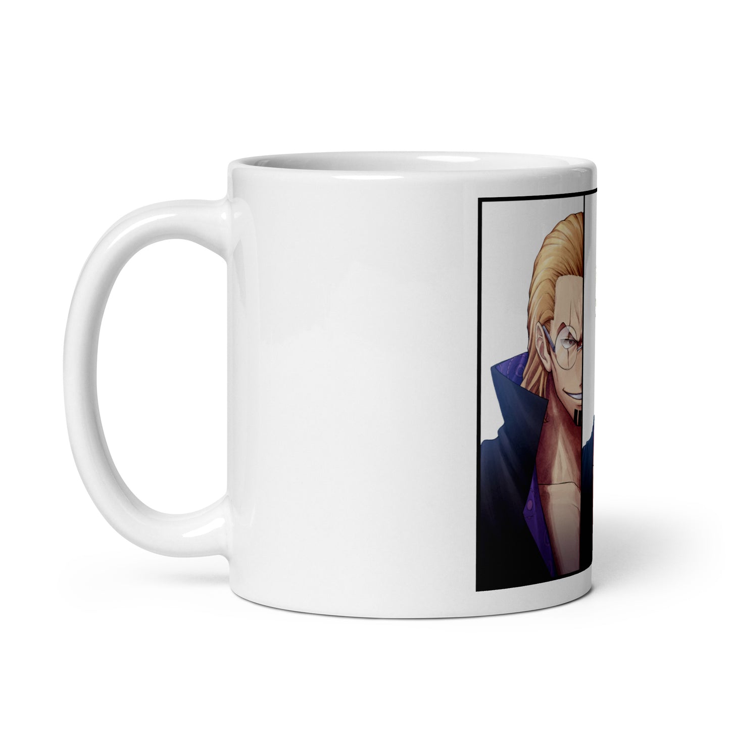 White Glossy Mug - Zoro 43 (a)