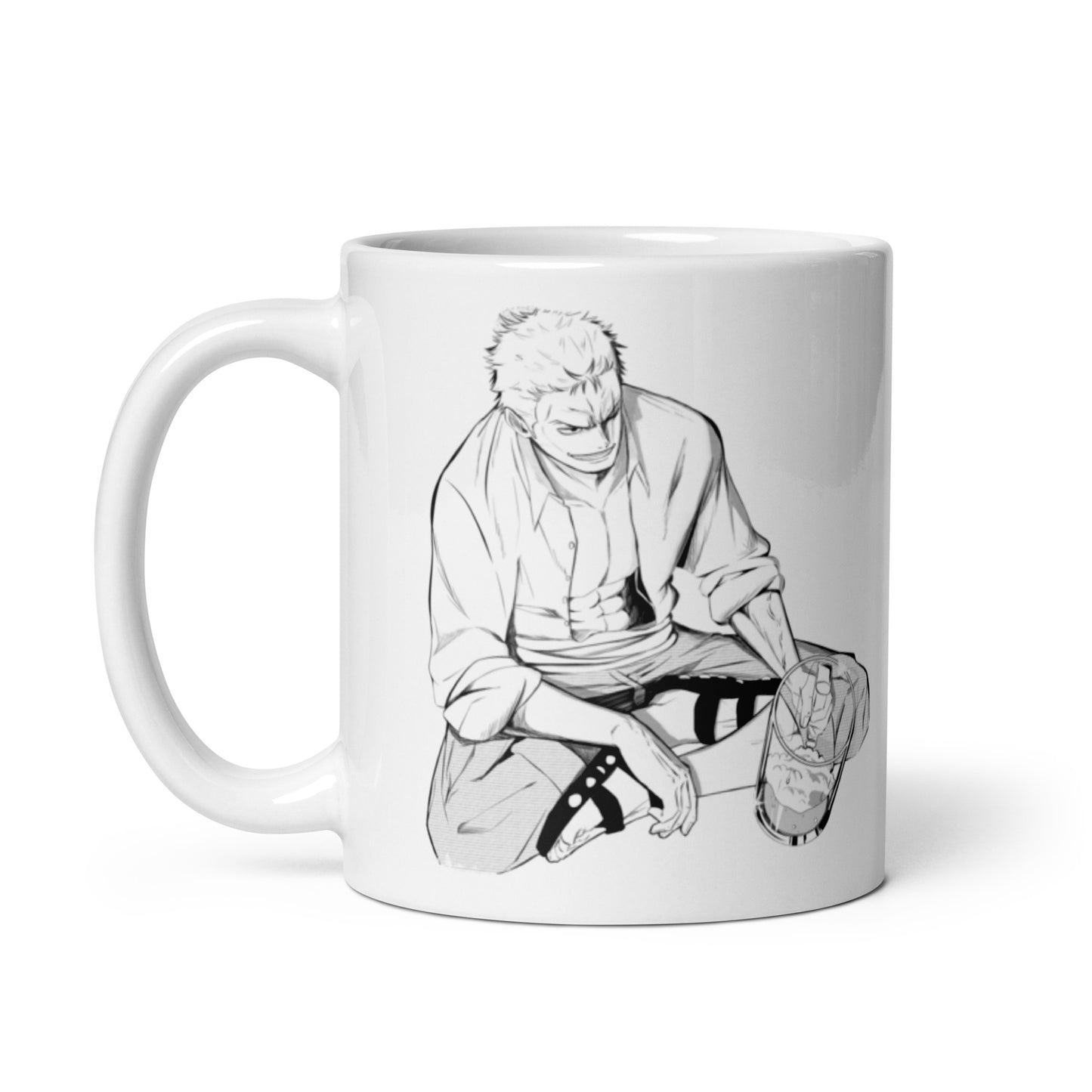 White Glossy Mug - Zoro 47