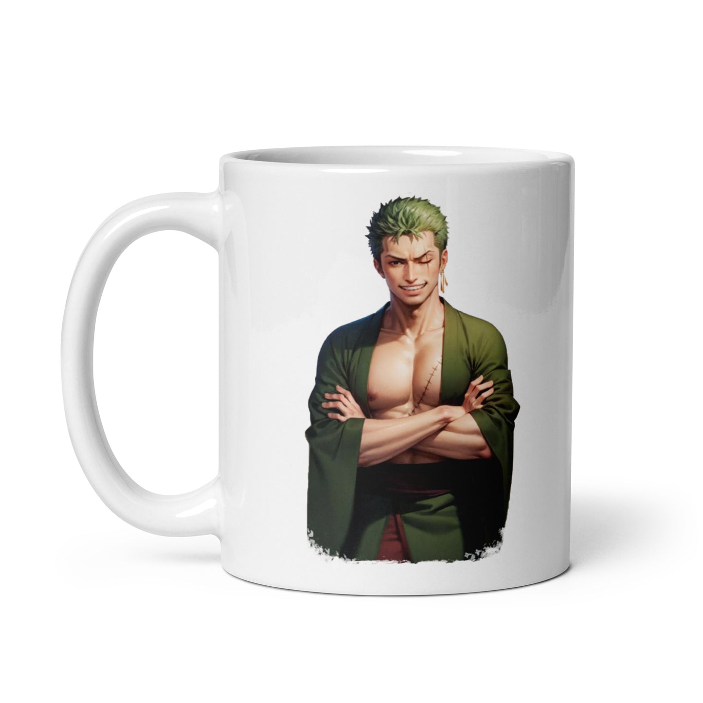 White Glossy Mug - Zoro 51