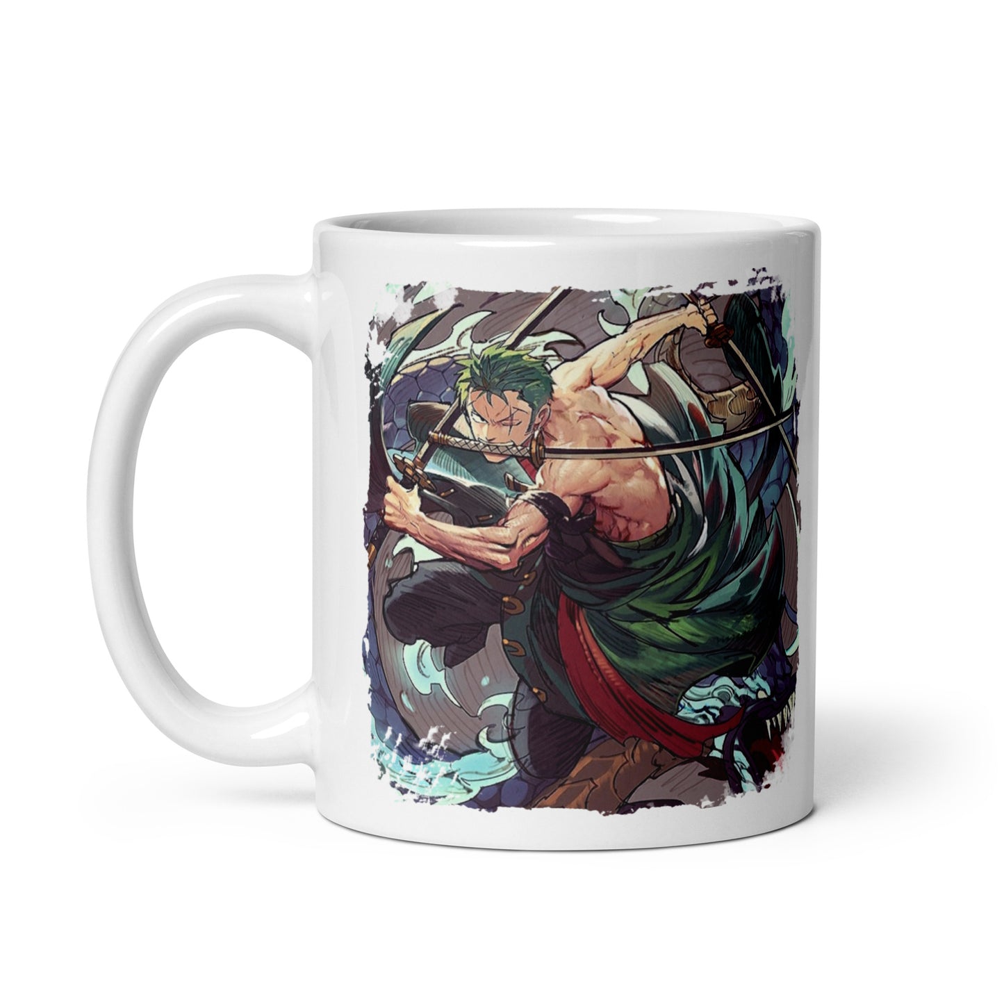 White Glossy Mug - Zoro 53