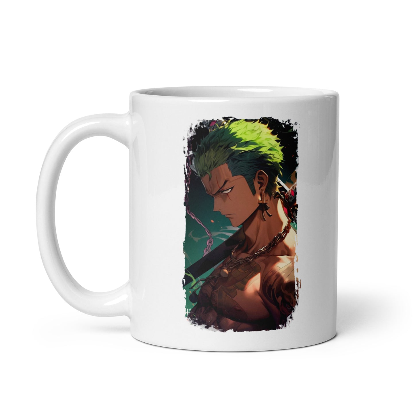 White Glossy Mug - Zoro 54