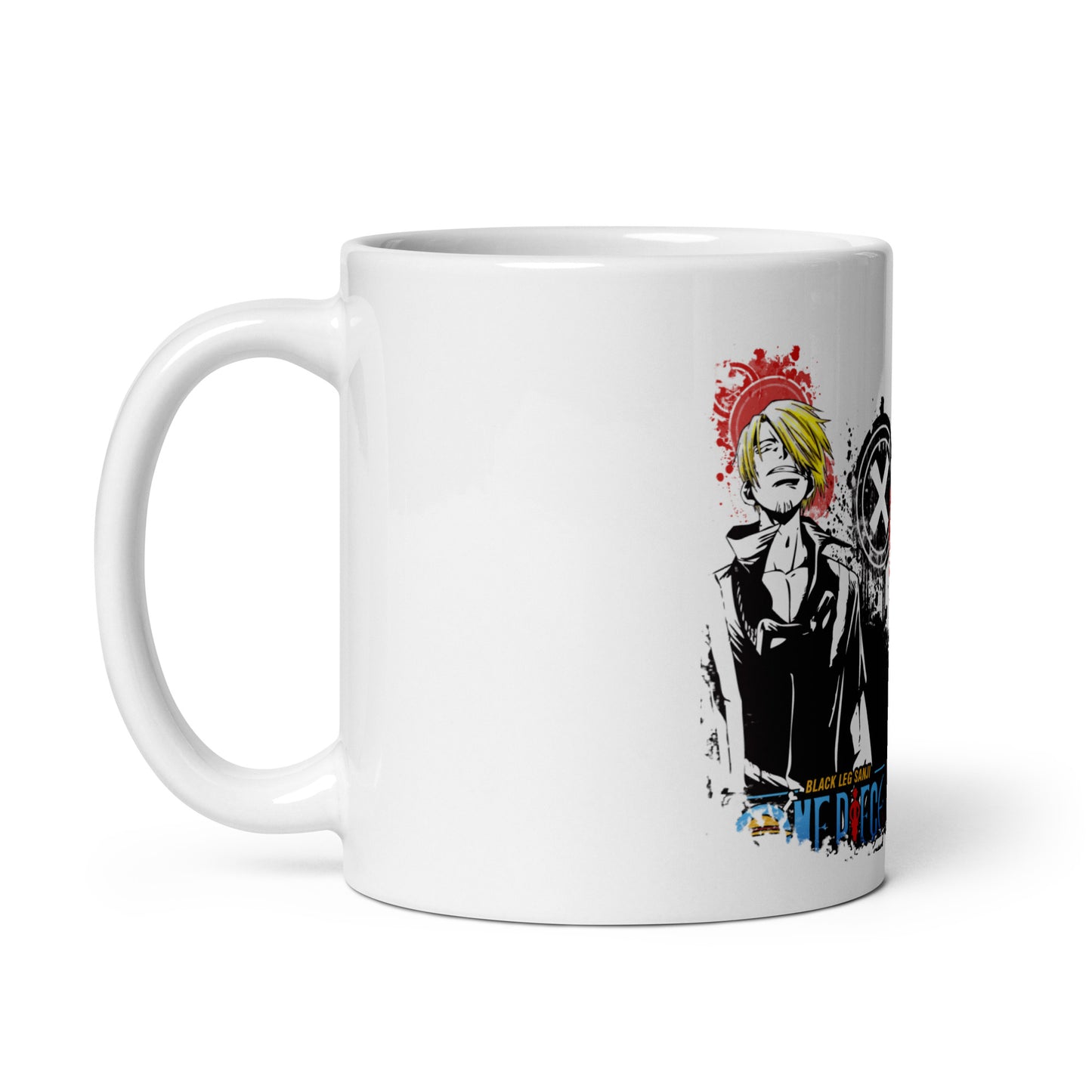 White Glossy Mug -Sanji  2