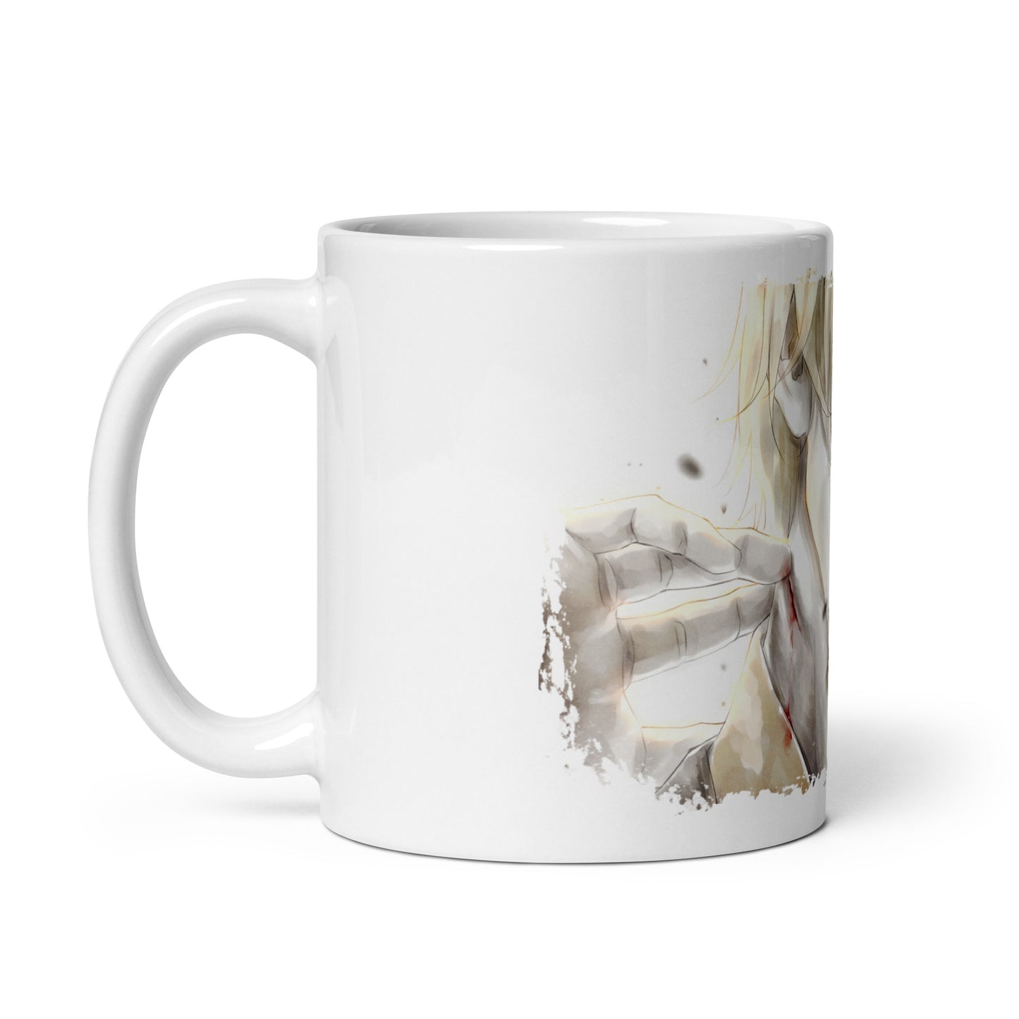 White Glossy Mug -Sanji 4