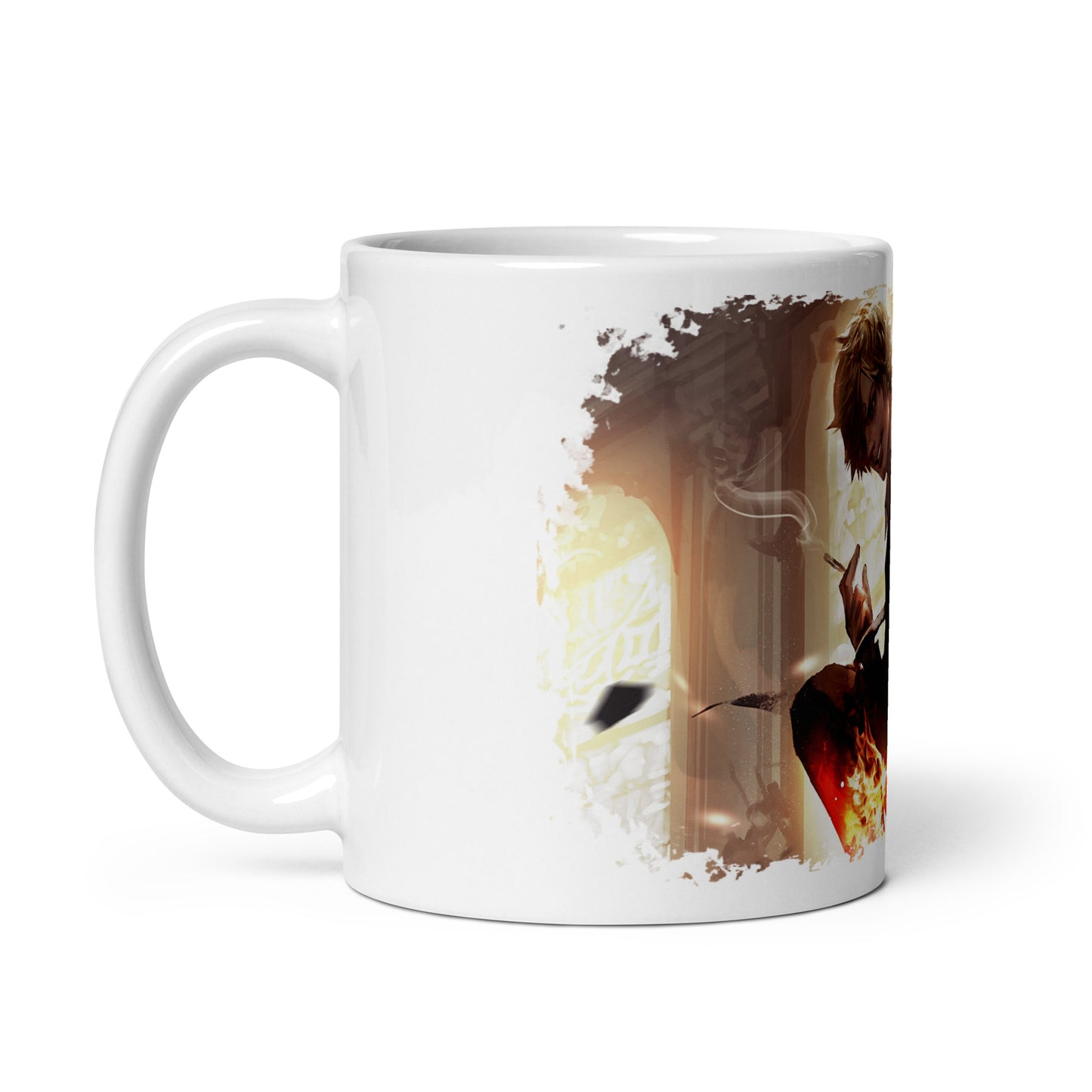 White Glossy Mug -Sanji 10