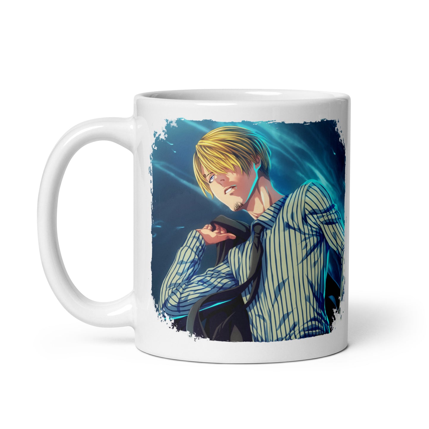 White Glossy Mug -Sanji 11