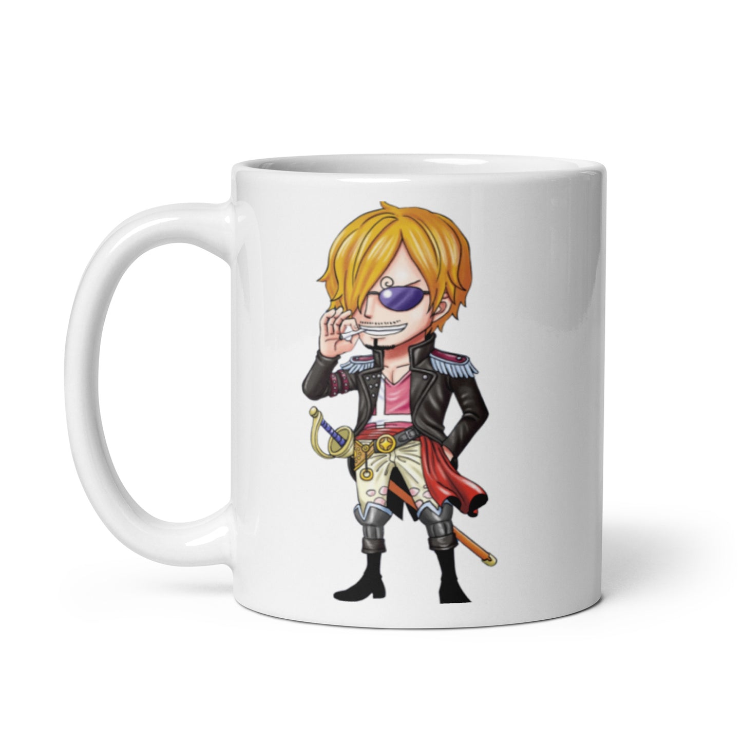 White Glossy Mug -Sanji 13