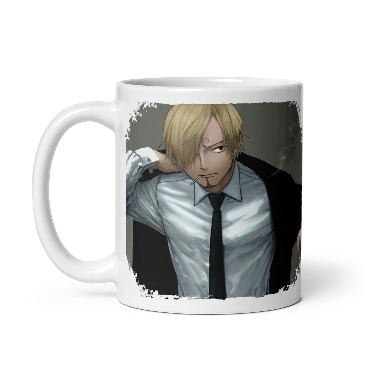 White Glossy Mug -Sanji 15