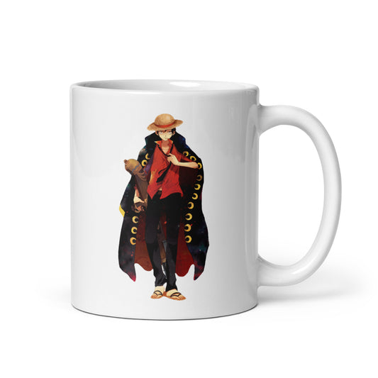 White Glossy Mug - Luffy 4