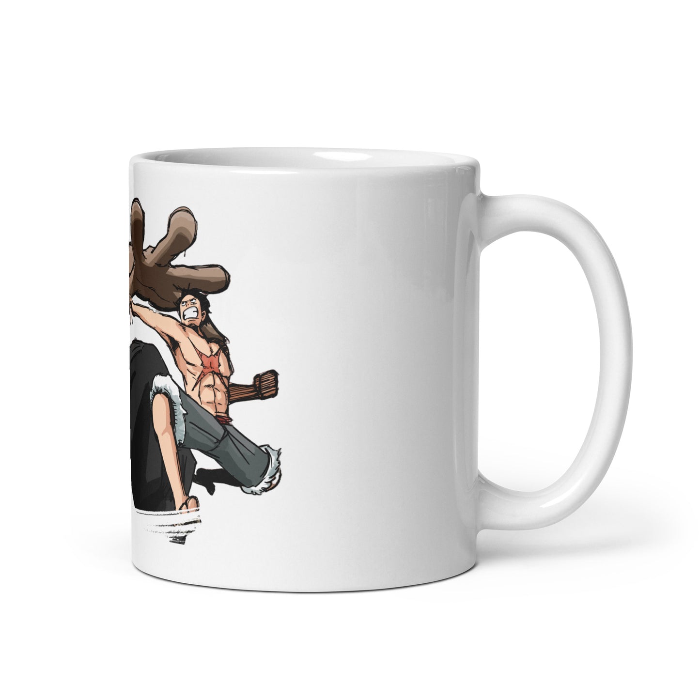 White Glossy Mug - Luffy 7