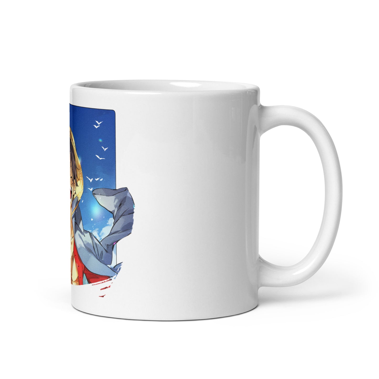 White Glossy Mug - Luffy 11