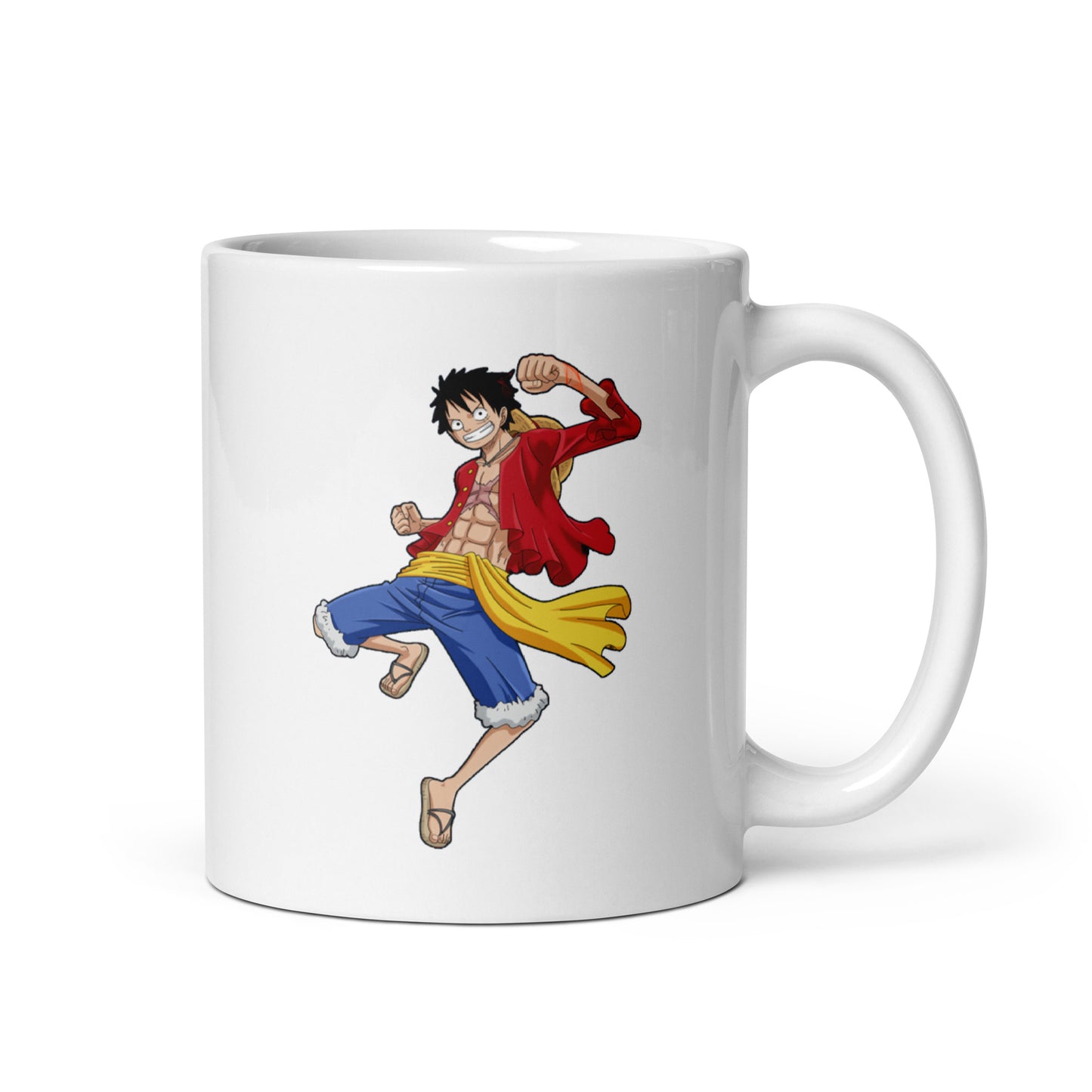 White Glossy Mug - Luffy 17