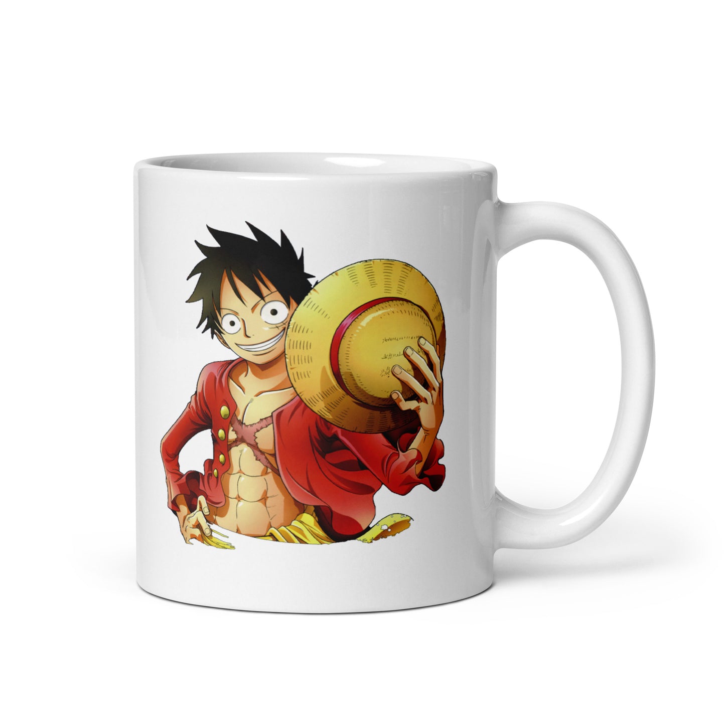 White Glossy Mug - Luffy 19