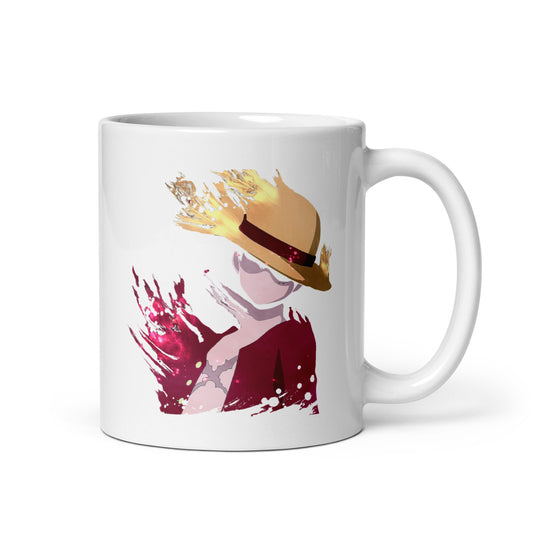 White Glossy Mug - Luffy 20