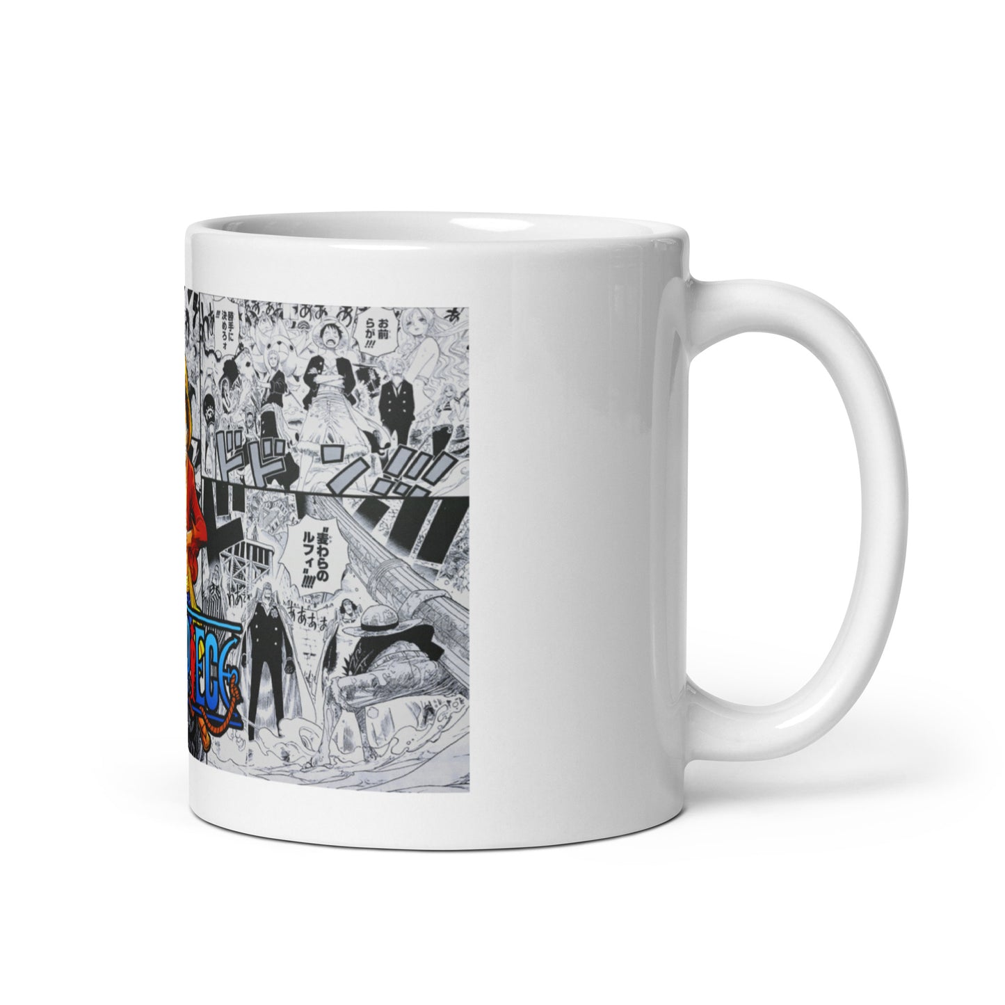 White Glossy Mug - Luffy 22