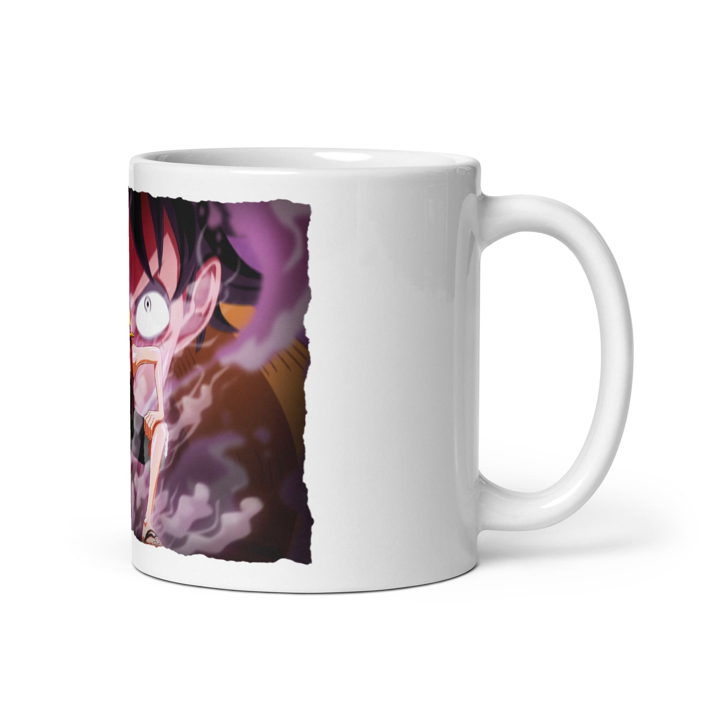 White Glossy Mug - Luffy 23