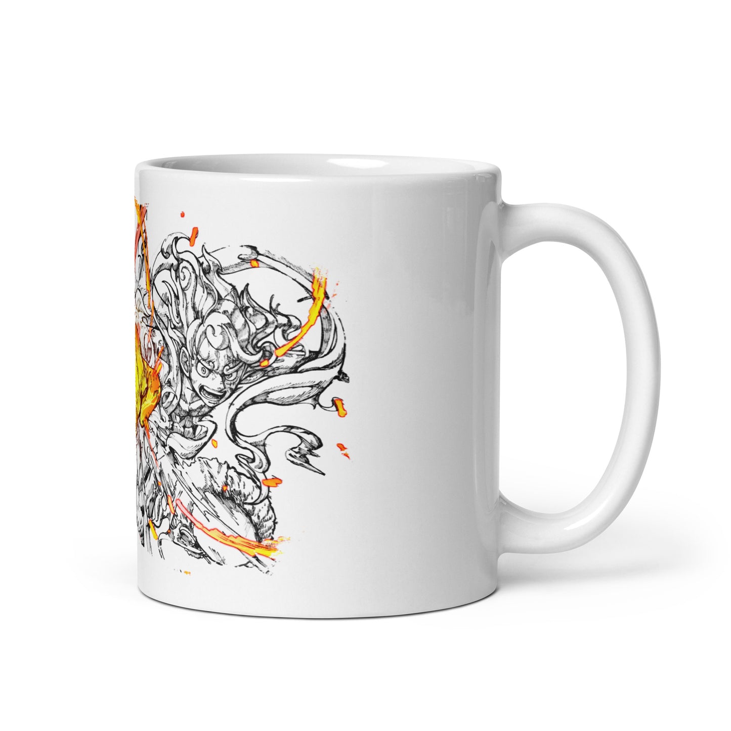 White Glossy Mug - Luffy 31