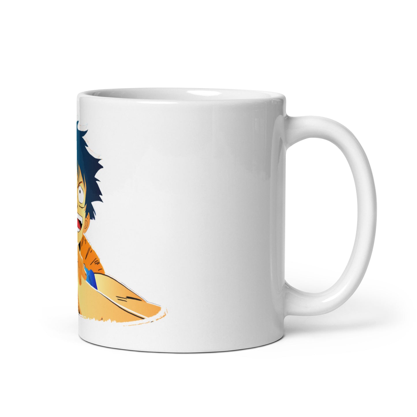 White Glossy Mug - Luffy 44