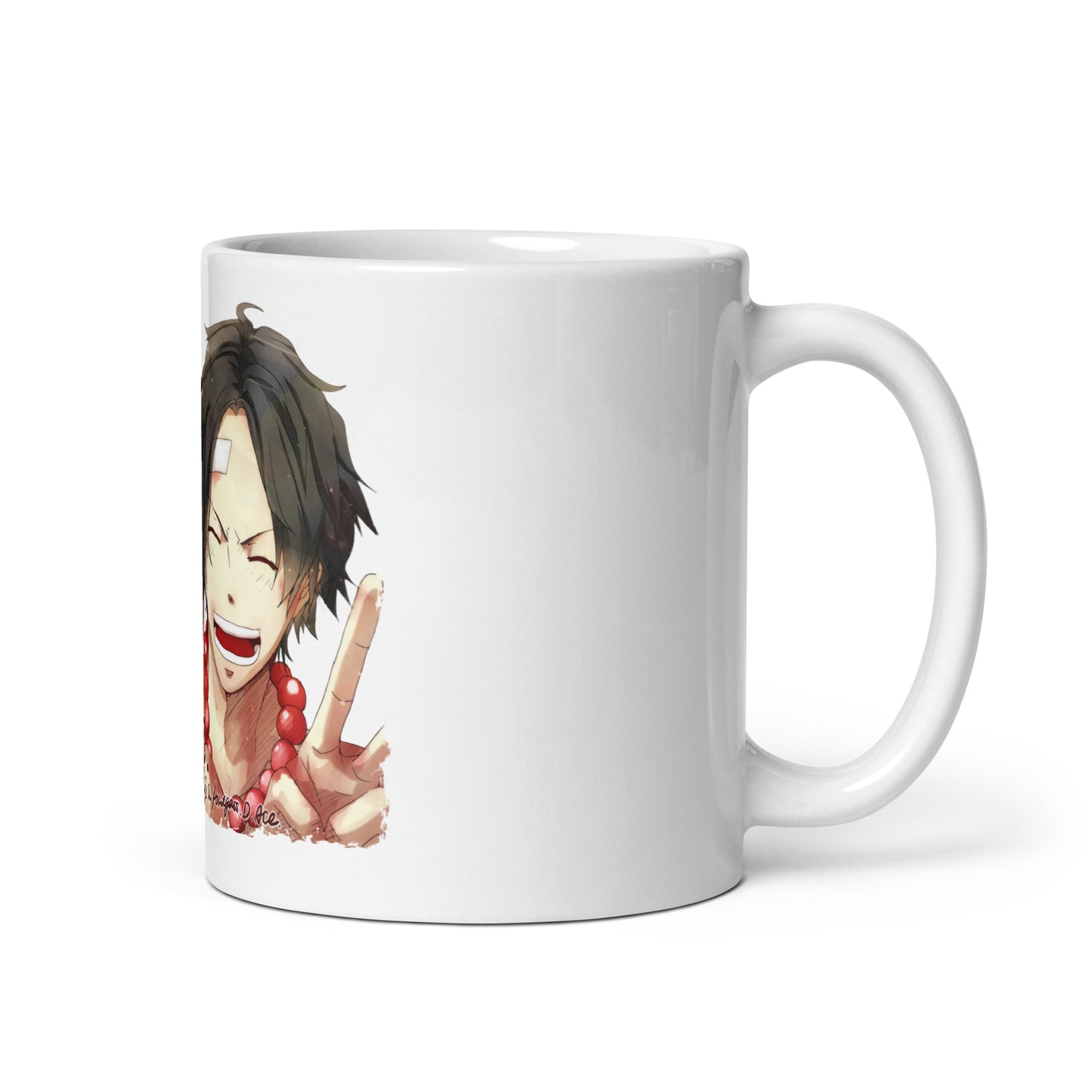 White Glossy Mug - Luffy 46