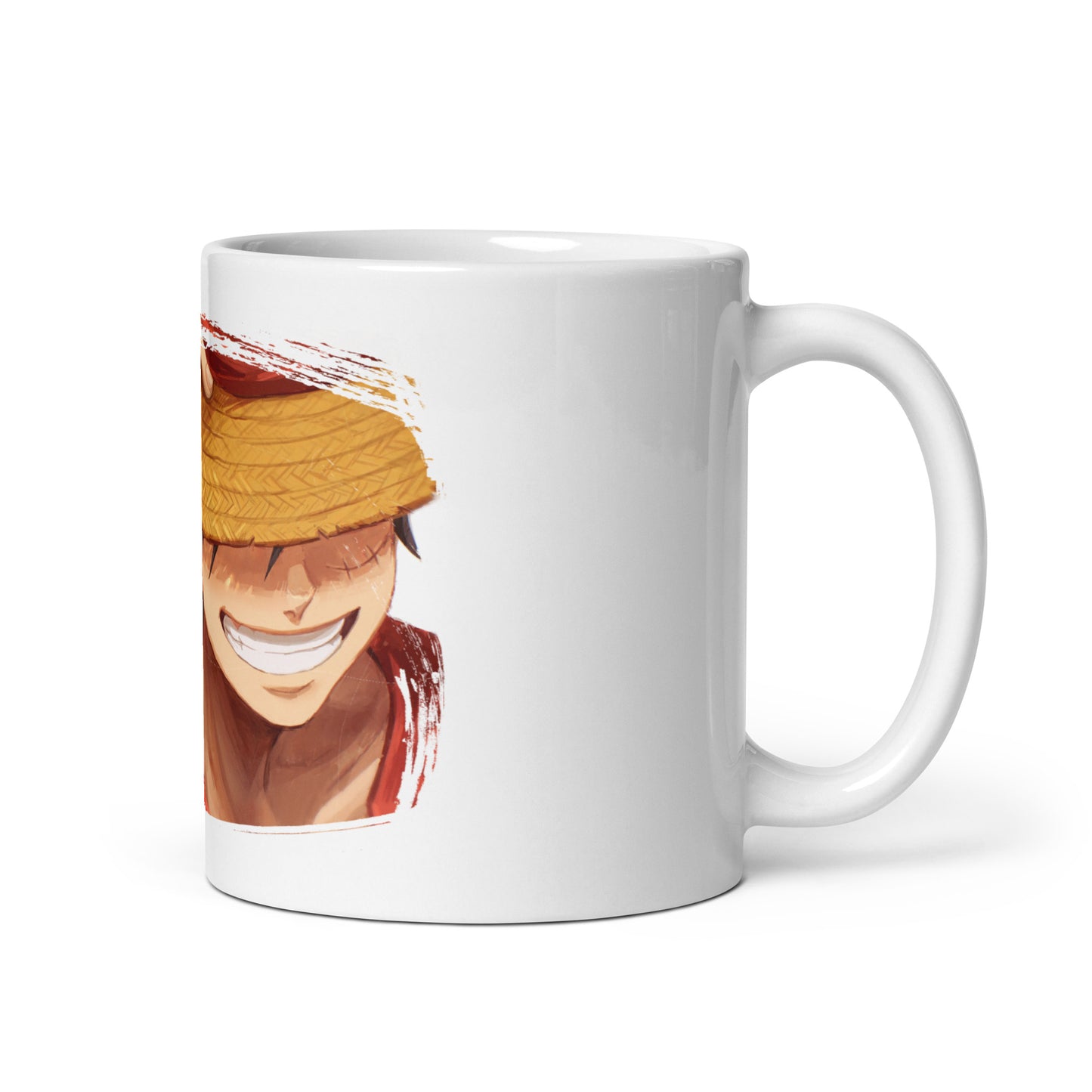 White Glossy Mug - Luffy 47