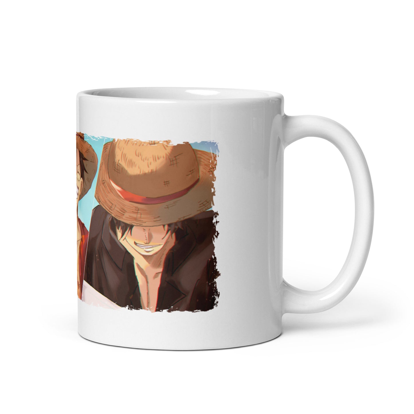 White Glossy Mug - Luffy 52