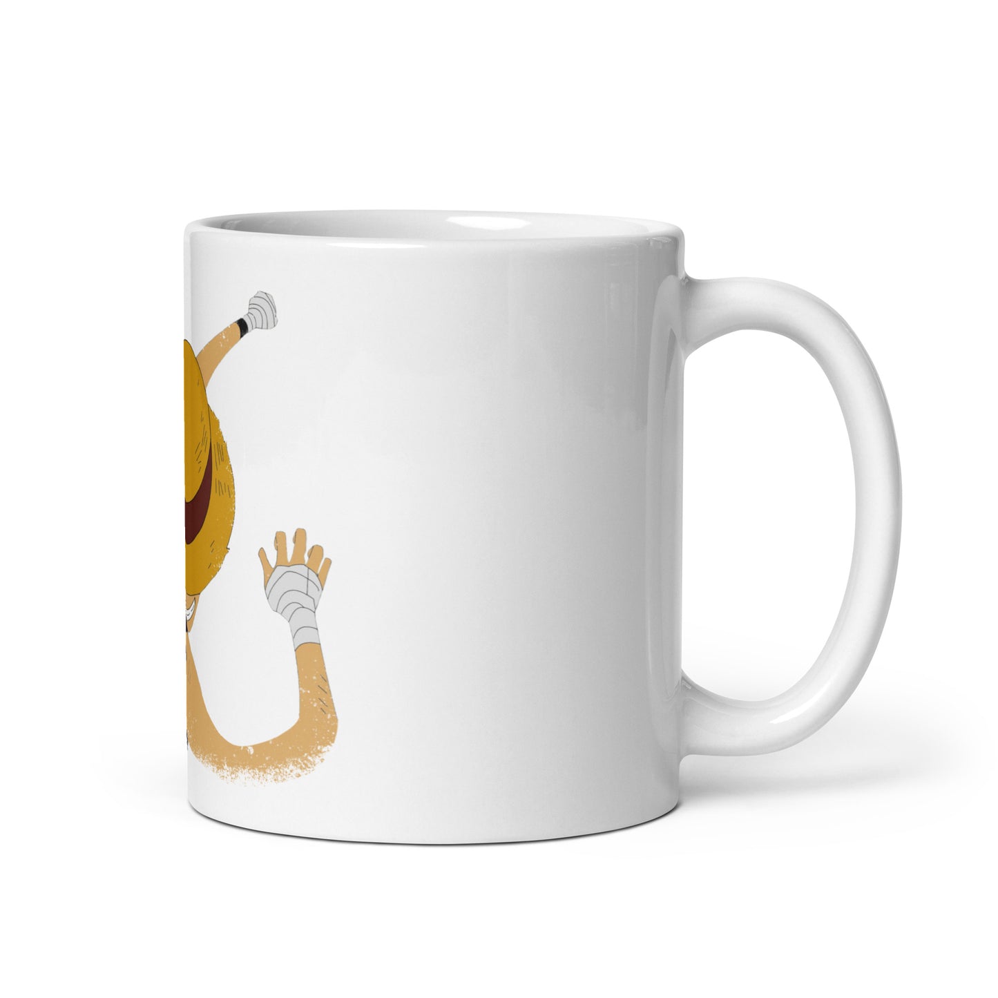 White Glossy Mug - Luffy 57