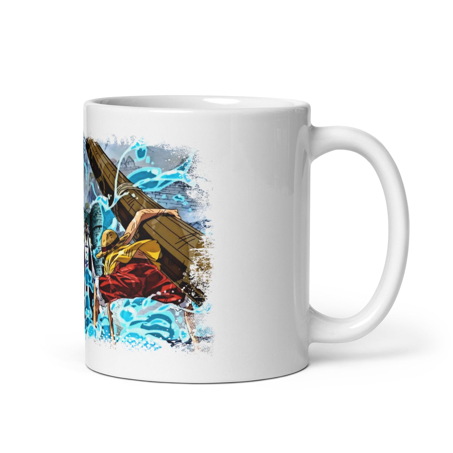 White Glossy Mug - Luffy 61