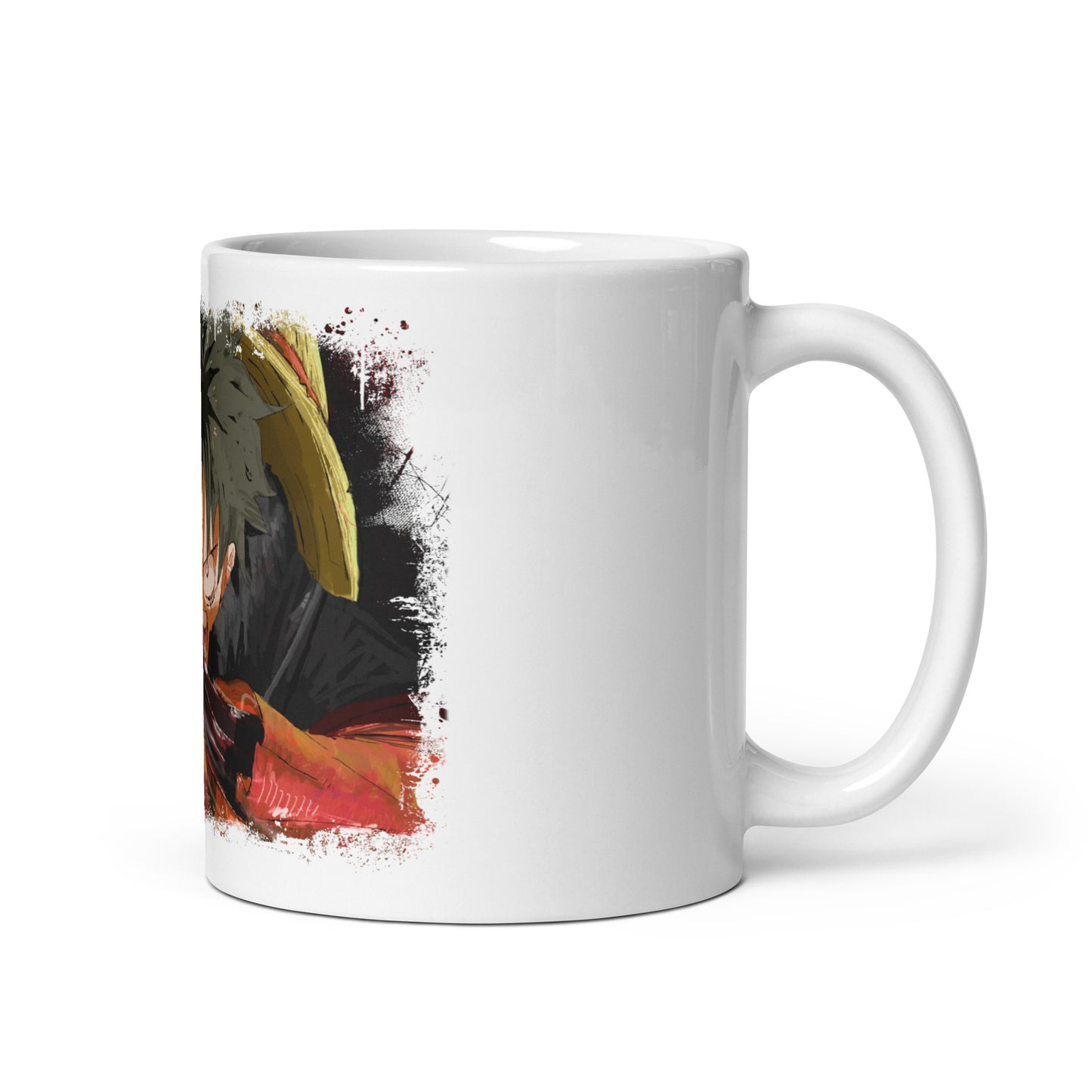 White Glossy Mug - Luffy 75