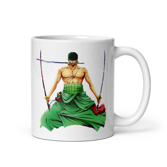 White Glossy Mug - Zoro 2