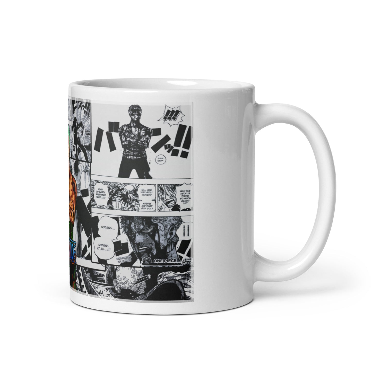 White Glossy Mug - Zoro 6 (a)