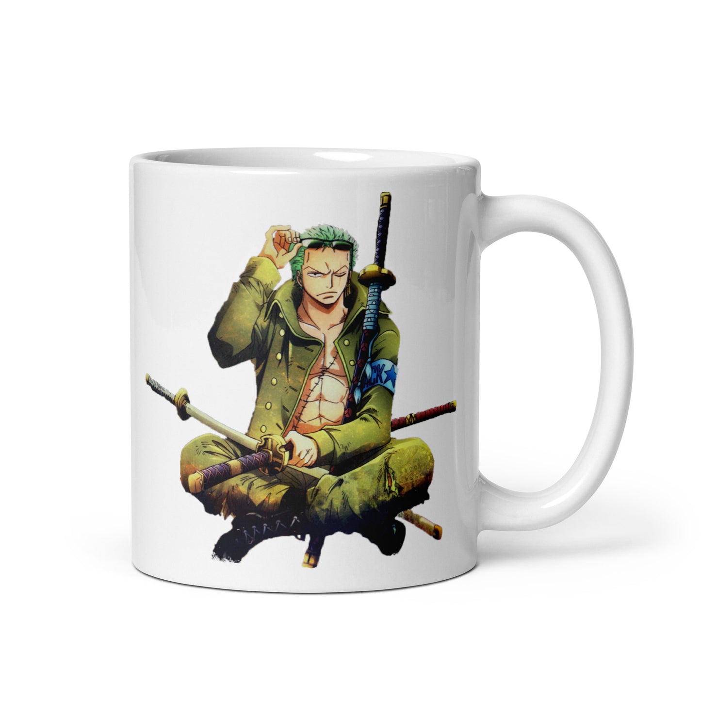 White Glossy Mug - Zoro 7