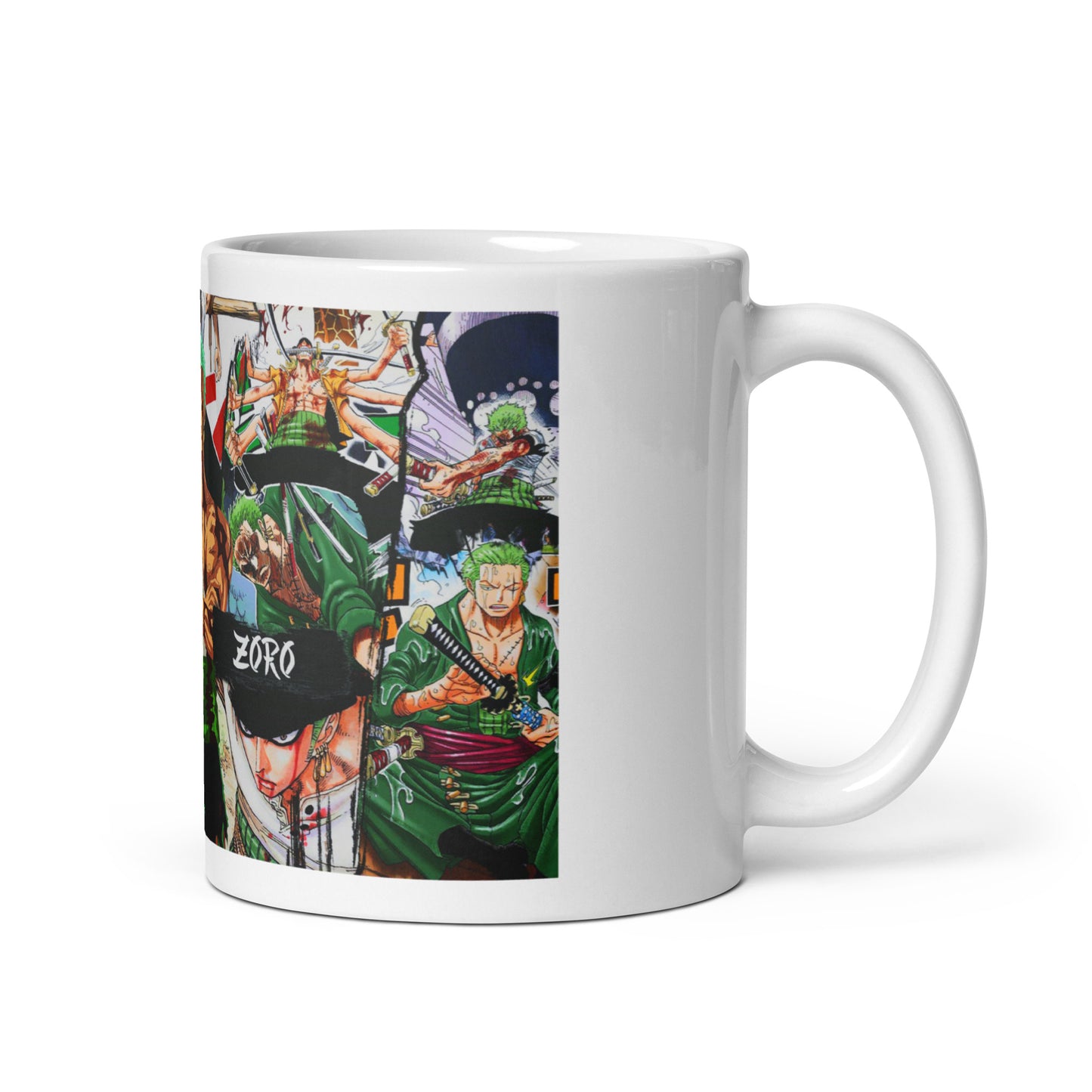 White Glossy Mug - Zoro 22 (a)