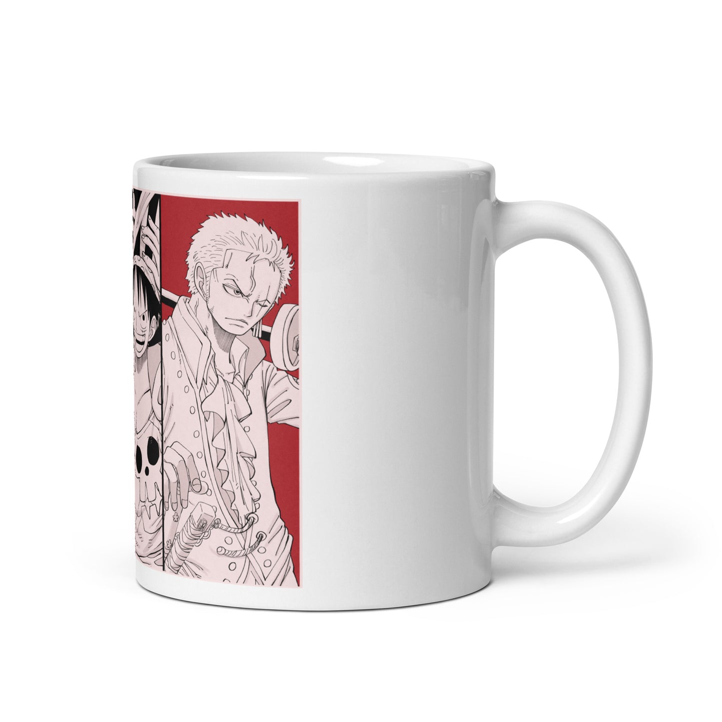 White Glossy Mug - Zoro 26 (a)