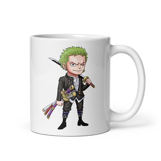 White Glossy Mug - Zoro 27