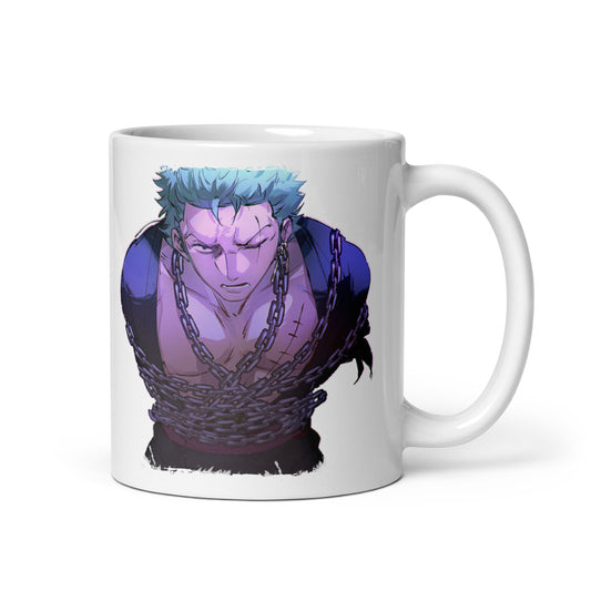 White Glossy Mug - Zoro 36