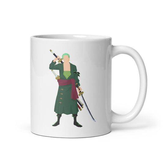 White Glossy Mug - Zoro 37