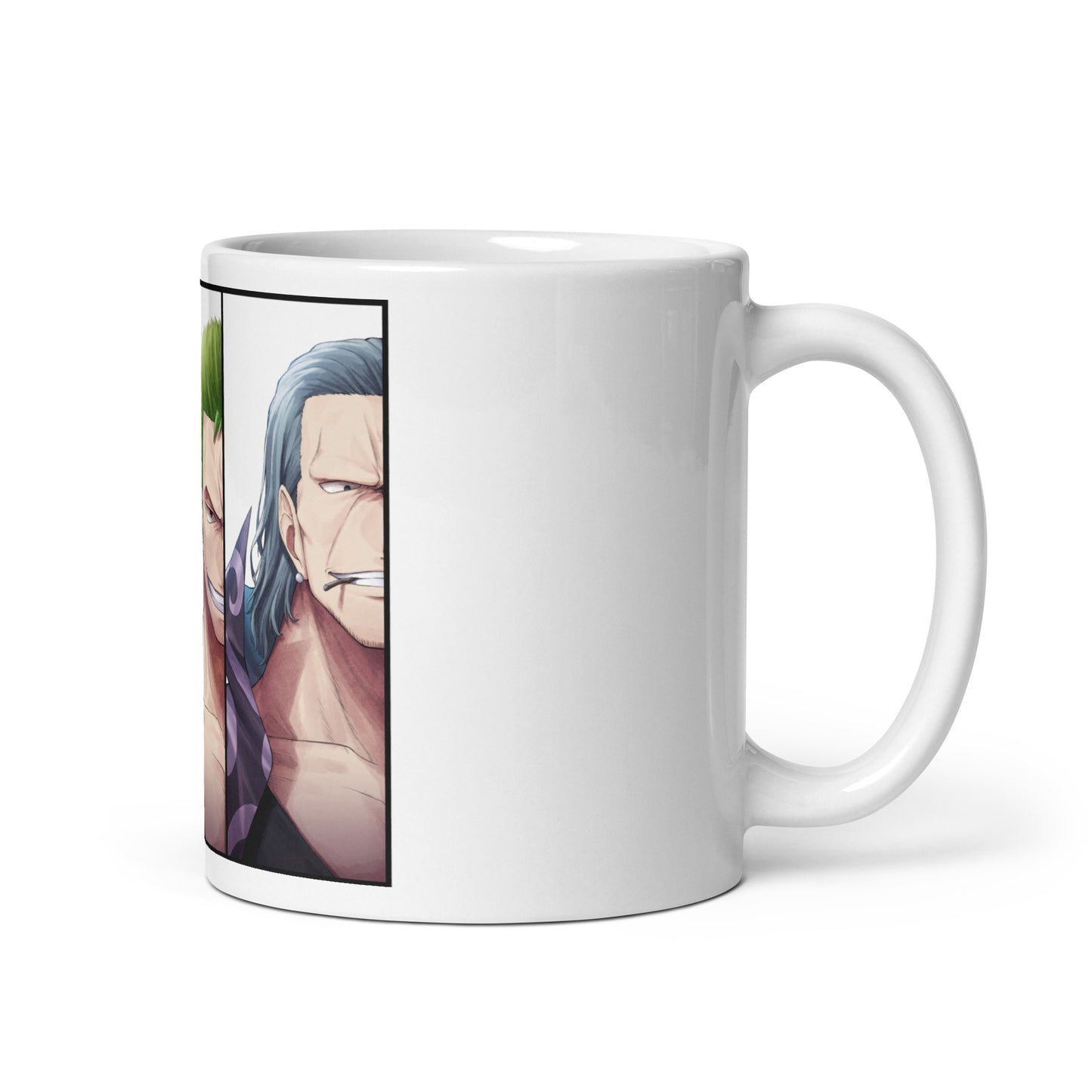 White Glossy Mug - Zoro 43 (a)