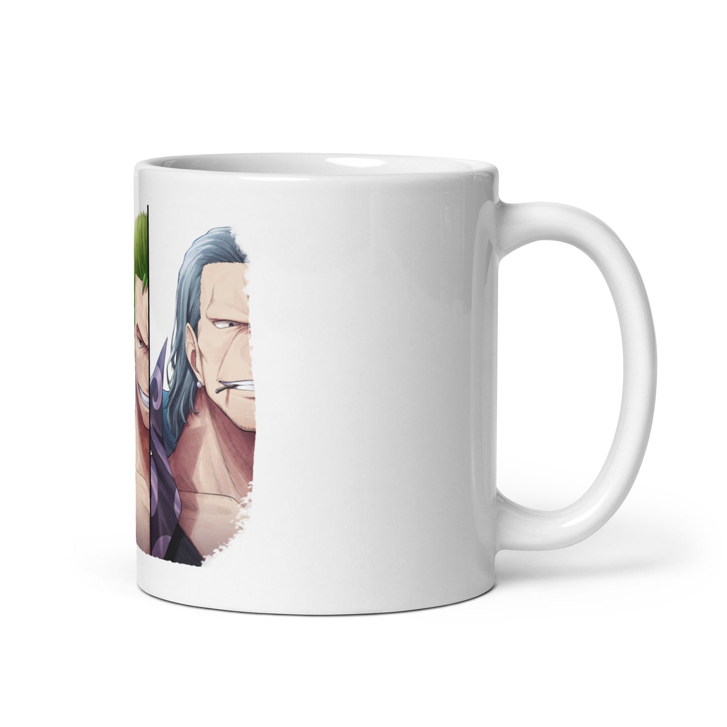 White Glossy Mug - Zoro 43 (b)